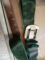 Groene leren riem van Kampaa, Ophalen of Verzenden, Zo goed als nieuw, Overige kleuren, Echt leder