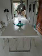 Interlubke tafel en 4 design stoelen ., Ophalen, 200 cm of meer, 50 tot 100 cm, Zo goed als nieuw