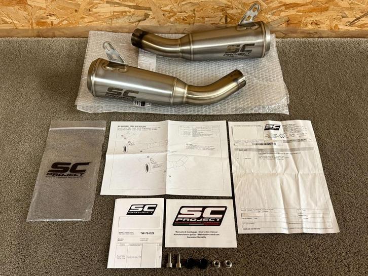 SC Project uitlaten dempers Ducati Scrambler 1100 2018-2019, Motoren, Onderdelen | Ducati, Gebruikt, Verzenden