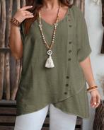 Top Mila Legergroen ** NIEUW **, Kleding | Dames, Verzenden, Nieuw, Groen, Shirt of Top
