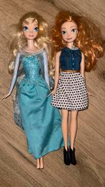 Barbie Elsa en anna, Kinderen en Baby's, Speelgoed | Poppen, Ophalen of Verzenden, Zo goed als nieuw, Barbie