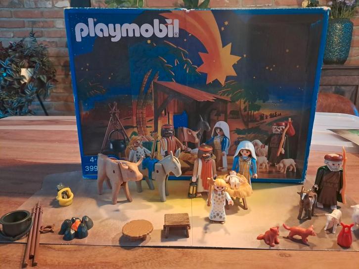 Playmobil 3996 kerststal kerstmis met engel incl handleiding, Kinderen en Baby's, Speelgoed | Playmobil, Gebruikt, Los playmobil