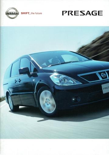 Folder Nissan Presage (Japanse uitgave - 2004) beschikbaar voor biedingen
