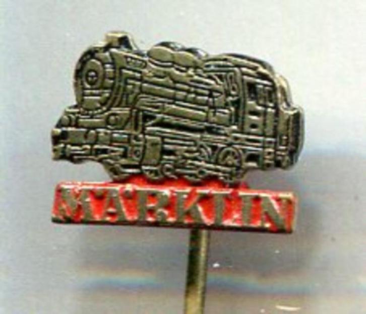 MÄRKLIN zilverkleurig speelgoedtreinen speldje ( W_316a ), Verzamelen, Speldjes, Pins en Buttons, Nieuw, Speldje of Pin, Merk