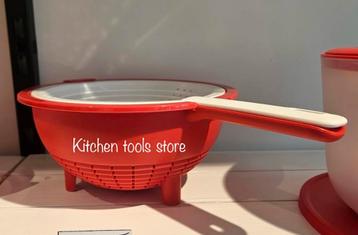 Tupperware Duo vergiet xl dubbel zeef handvergiet voorraad beschikbaar voor biedingen