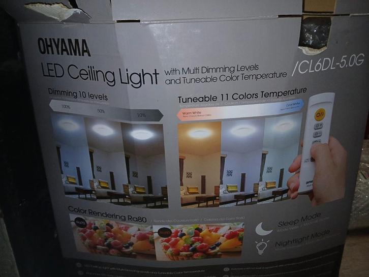 2 Nieuwe Dimbaar Lampen met Afstandsbediening, Huis en Inrichting, Lampen | Plafondlampen, Nieuw, Ophalen of Verzenden
