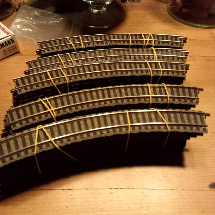 50 x Fleischmann HO  6120. Graag omschrijving lezen., Hobby en Vrije tijd, Modeltreinen | H0, Gebruikt, Rails, Gelijkstroom, Fleischmann