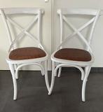 4 mooie cross back stoelen, Ophalen, Zo goed als nieuw