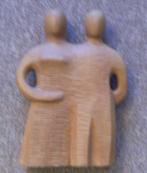 Beeld: Man / Vrouw  (Handwerk), Antiek en Kunst, Kunst | Beelden en Houtsnijwerken, Ophalen of Verzenden