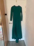 Super elegante donkergroene avondjurk, Galajurk, Ophalen of Verzenden, Maat 36 (S), Gedragen