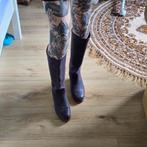 Shabbies Amsterdam laarzen 39 38.5 paars leer, Hoge laarzen, Shabbies, Overige kleuren, Verzenden