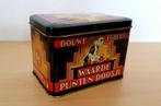 Vintage waardepuntenblikje van Douwe Egberts, 11½x7½x8 cm, Verzamelen, Blikken, Douwe Egberts, Gebruikt, Overige, Verzenden