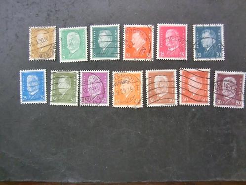 Duitse Rijk serie 410-422 Gestempeld,( aanbieding ), Postzegels en Munten, Postzegels | Europa | Duitsland, Gestempeld, Overige periodes
