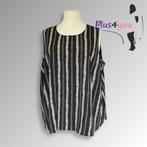 30455 Nieuw Mooie top Zizzi mt XXL/58-60  J08, Zizzi, Zwart, Nieuw, Shirt of Top