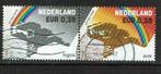 nl2004-47 strook van 2 zegels, Postzegels en Munten, Ophalen of Verzenden, Na 1940, Gestempeld