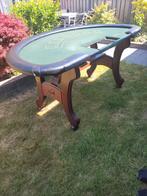Luxe blackjacktafel met houten onderstel! Unieke tafel!, Hobby en Vrije tijd, Gezelschapsspellen | Kaartspellen, Een of twee spelers