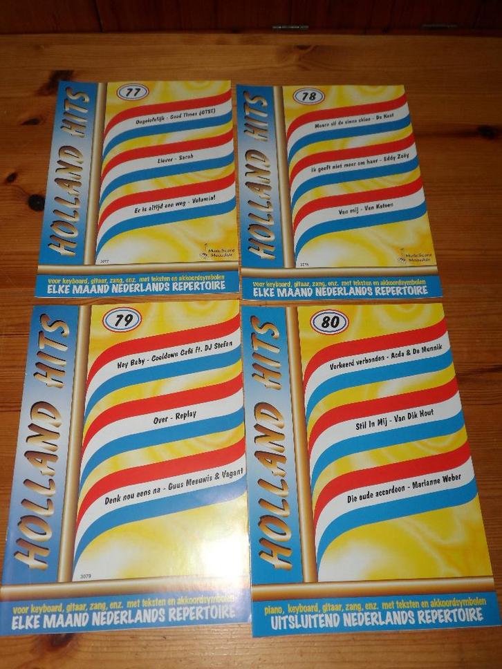 Holland Hits 74 / 75 / 76 / 77 / 78 / 79 , Muziek en Instrumenten, Bladmuziek, Nieuw, Artiest of Componist, Populair, Gitaar, Piano
