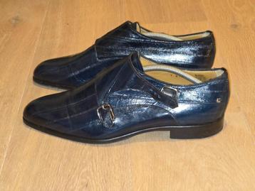 Prachtige monkstrap schoenen Flecs met exotisch motief mt 43 beschikbaar voor biedingen