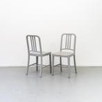 6 x Emeco 111 Navy Chair Grijs - Recycled Pet, Huis en Inrichting, Stoelen, Niet ingevuld, Kunststof, Niet ingevuld, Ophalen of Verzenden