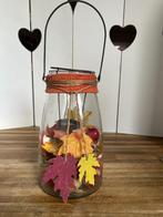 Herfst sfeer lantaarn 25cm hoog, Overige materialen, Gebruikt, Ophalen of Verzenden, Kandelaar