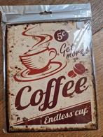 sier metalen bord  Coffee, Ophalen, Nieuw