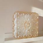 Vintage plafondlamp | vintage plafonniere | Jaren 60 lamp, Ophalen of Verzenden, Zo goed als nieuw, Glas