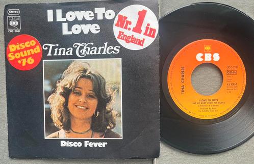 Tina Charles - I love to love / Disco fever 7” DE 1976, Cd's en Dvd's, Vinyl Singles, Gebruikt, Ophalen of Verzenden