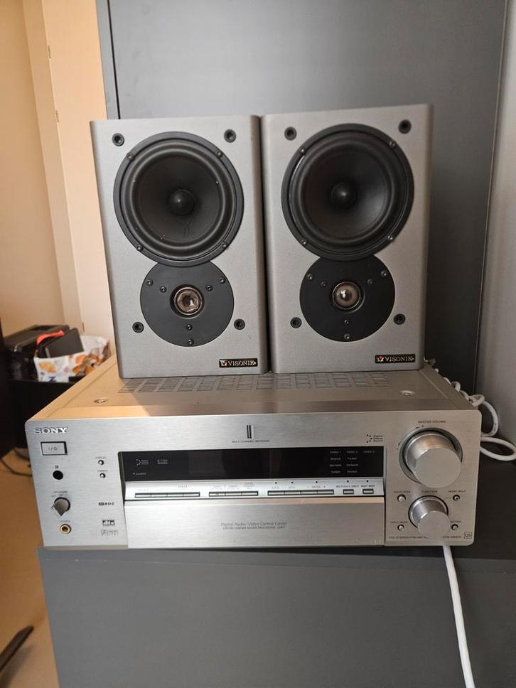Sony STR-DB870 Receiver + Visonik Speakers Set, Audio, Tv en Foto, Versterkers en Receivers, Gebruikt, Stereo, 60 tot 120 watt