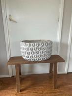 Grote Bloempot - Grijs Zand - Perfecte Staat, Ophalen, 40 cm of meer, Binnen, Zo goed als nieuw