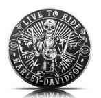 Prachtig HARLEY DAVIDSON Embleem Live to Ride sticker motor, Verzenden, Nieuw, Motoren