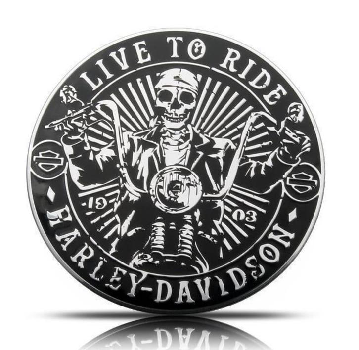 Prachtig HARLEY DAVIDSON Embleem Live to Ride sticker motor, Verzamelen, Automerken, Motoren en Formule 1, Nieuw, Motoren, Verzenden