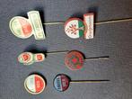 6 oude speldjes bier merken erop Amstel Heineken Oranjeboom., Verzamelen, Speldjes, Pins en Buttons, Ophalen of Verzenden, Gebruikt