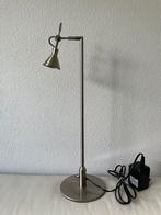 Vintage rvs tafellamp bureaulamp, Minder dan 50 cm, Gebruikt, Vintage design modern, Metaal