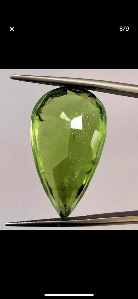Olivijn 28,9 karaat, Sieraden, Tassen en Uiterlijk, Edelstenen, Zo goed als nieuw, Verzenden