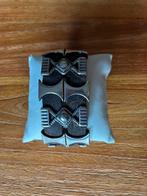 Handgemaakte armband bruin metaal, Ophalen of Verzenden, Zo goed als nieuw, Bruin, Staal