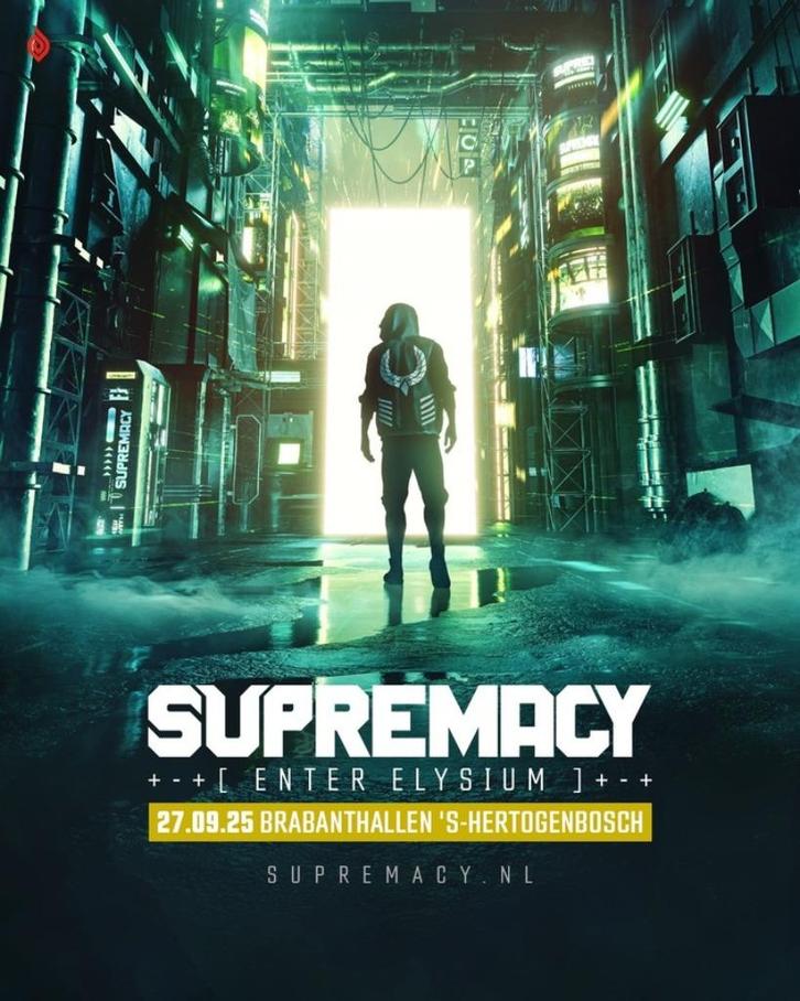 TK: Supremacy 2x festival ticket + locker 27 september 2025, Tickets en Kaartjes, Evenementen en Festivals, Twee personen