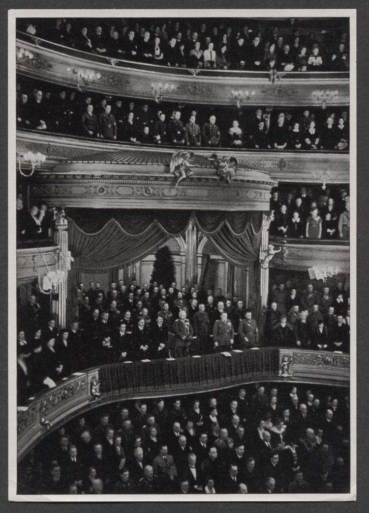 Volkstrauertag 1933 Die Feier in der Berliner Staatsoper...., Verzamelen, Militaria | Tweede Wereldoorlog, Landmacht, Foto of Poster