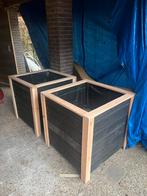 Douglas Bloembakken 80x80x80 2 st, Ophalen of Verzenden, Hout, Minder dan 60 cm