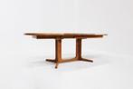 Vintage Glostrup deense ovalen uitschuifbare tafel teak, Ophalen, Gebruikt, 200 cm of meer, 50 tot 100 cm