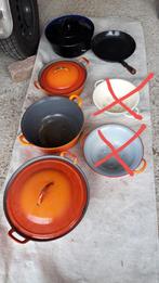 Vintage braadpannen en koekepan, Huis en Inrichting, Keuken | Potten en Pannen, Ophalen of Verzenden, Gebruikt, Pannenset