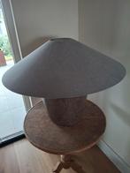 Landelijk linnen Lampenkap -aura peeperkorn Sober & Stijlvol, Huis en Inrichting, Gebruikt, 25 tot 50 cm, Grijs, Rond