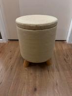 Geel beige krukje poefje bergruimte kinderkamer kruk poef, Ophalen, Gebruikt, Overige typen