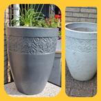 Plantenbakken      
(Polyester met steen/hars bekleed), Overige materialen, Gebruikt, Tuin, Rond