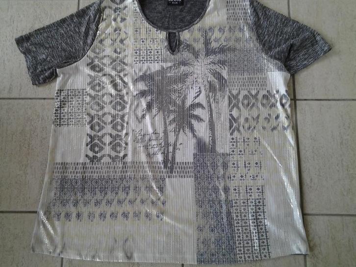 Via Appia Due Top, Kleding | Dames, Tops, Nieuw, Maat 46/48 (XL) of groter, Grijs, Korte mouw, Ophalen of Verzenden