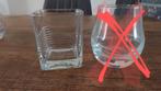 Drie whiskey glazen diverse maten., Ophalen of Verzenden