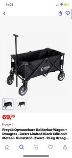 Opvouwbare bolderkar wagen Merk:Froyak | 88 x 73 x 102,5 cm, Caravans en Kamperen, Bolderkarren, Ophalen of Verzenden, Nieuw