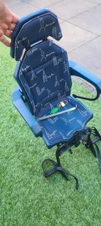 Fietsstoel tot 35kg met slot, Ophalen, Gebruikt, Achterzitje, Voetsteuntjes