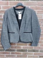 Grijs met zwart gemêleerd jasje blazer colbert H&M maat 42, Ophalen of Verzenden, Nieuw, Maat 42/44 (L), Zwart