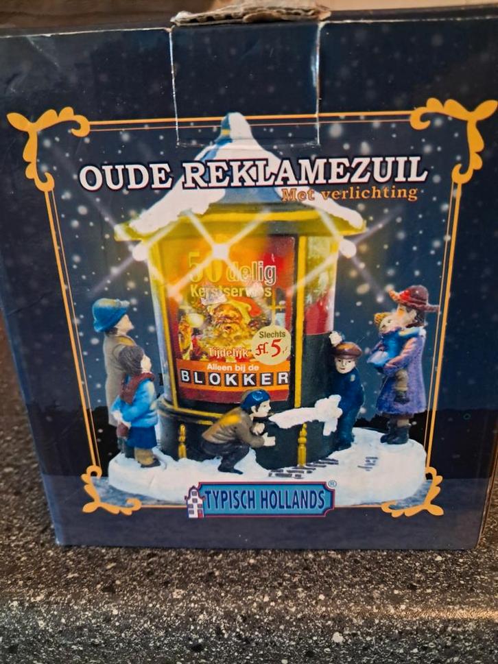 Oude Reclamezuil met Verlichting - Typisch Hollands, Diversen, Kerst, Ophalen of Verzenden