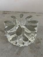 Glas rechaud Georgshutte art vintage glazen warmhouder, Ophalen of Verzenden